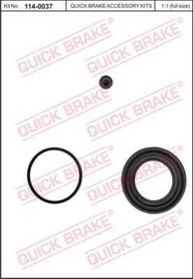 Ремкомплект тормозного суппорта QUICK BRAKE 114-0037