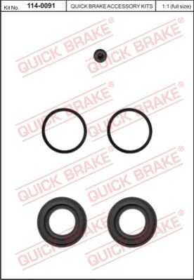Ремкомплект тормозного суппорта QUICK BRAKE 114-0091