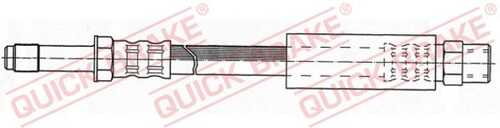 Шланг тормозной задний QUICK BRAKE 32.327