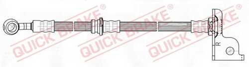 Шланг тормозной передний правый hyundai santa fé QUICK BRAKE 50.821