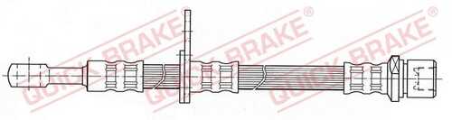 Шланг тормозной передний правый QUICK BRAKE 58.977