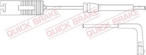 Датчик износа тормозных колодок QUICK BRAKE WS 0164A