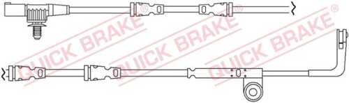 Сигнализатор износа тормозных колодок QUICK BRAKE WS0261A