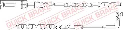 Сигнализатор износа тормозных колодок QUICK BRAKE WS0296A
