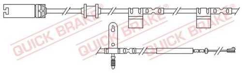 Сигнализатор износа тормозных колодок QUICK BRAKE WS0299A