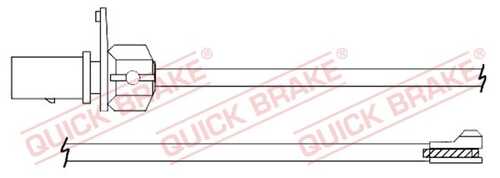 Сигнализатор износа тормозных колодок QUICK BRAKE WS0358A