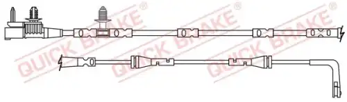 Датчик износа тормозных колодок QUICK BRAKE WS0412A