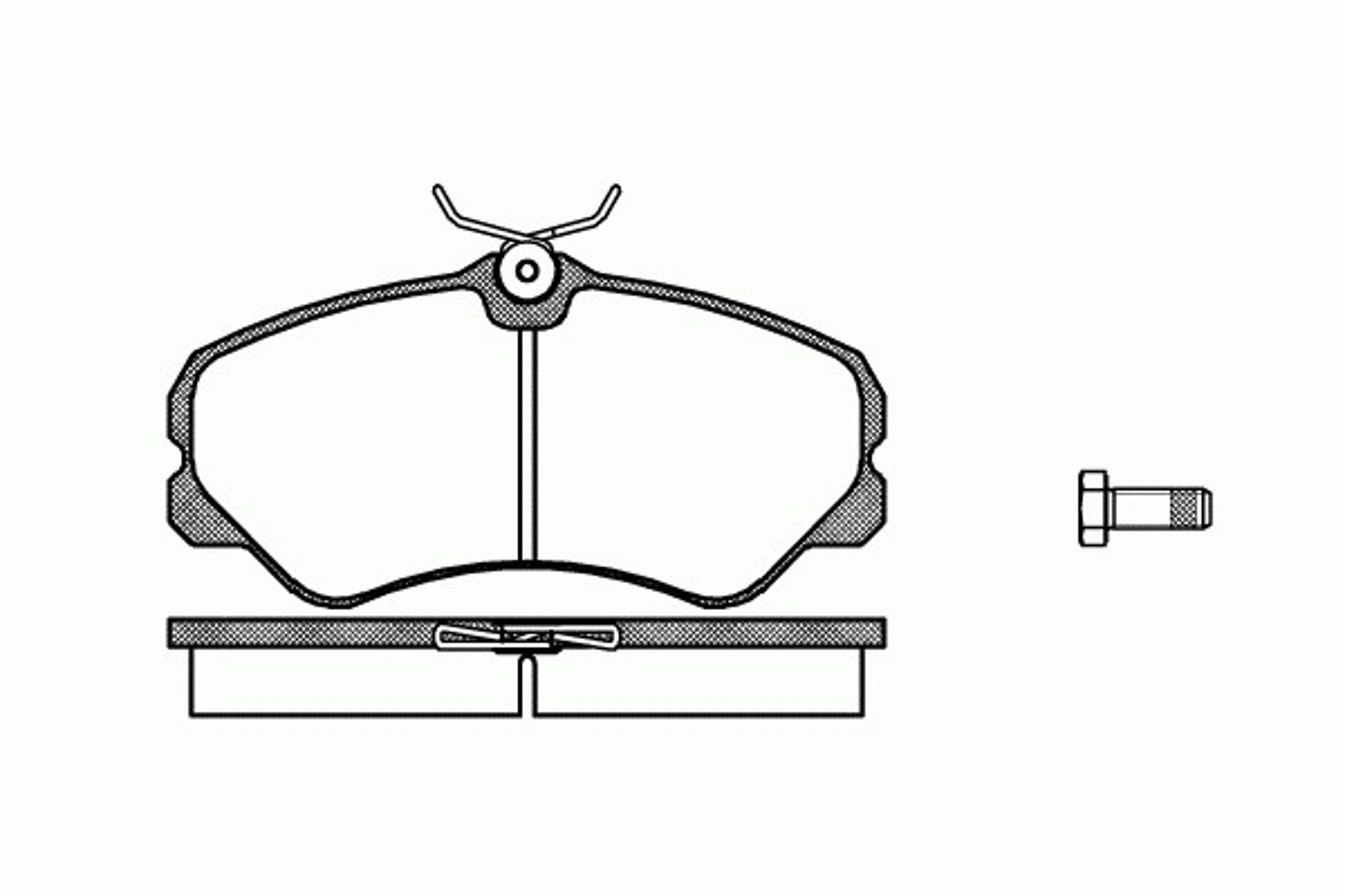 Колодки тормозные дисковые REMSA 0261.00