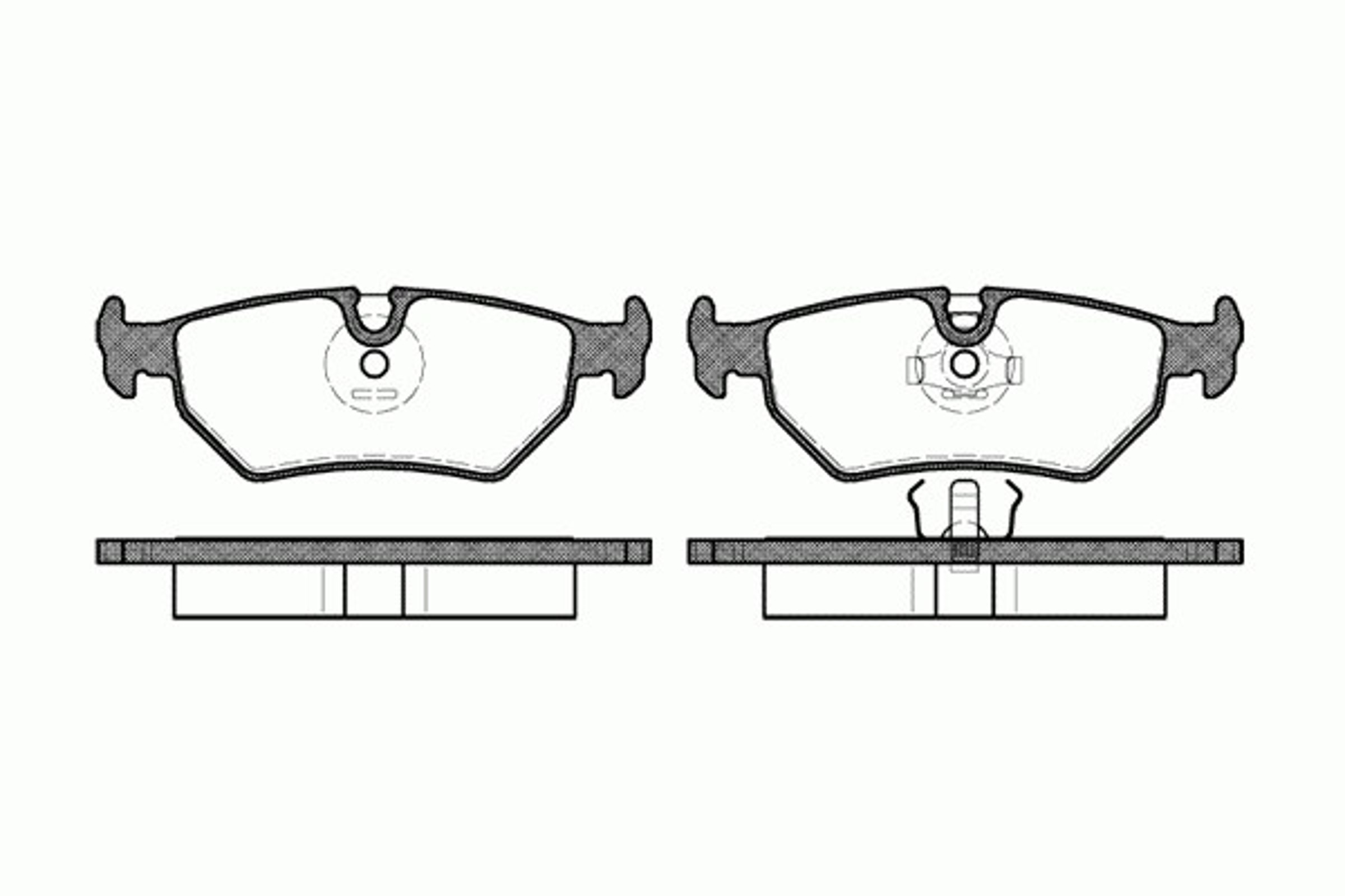 Колодки тормозные дисковые REMSA 0265.10
