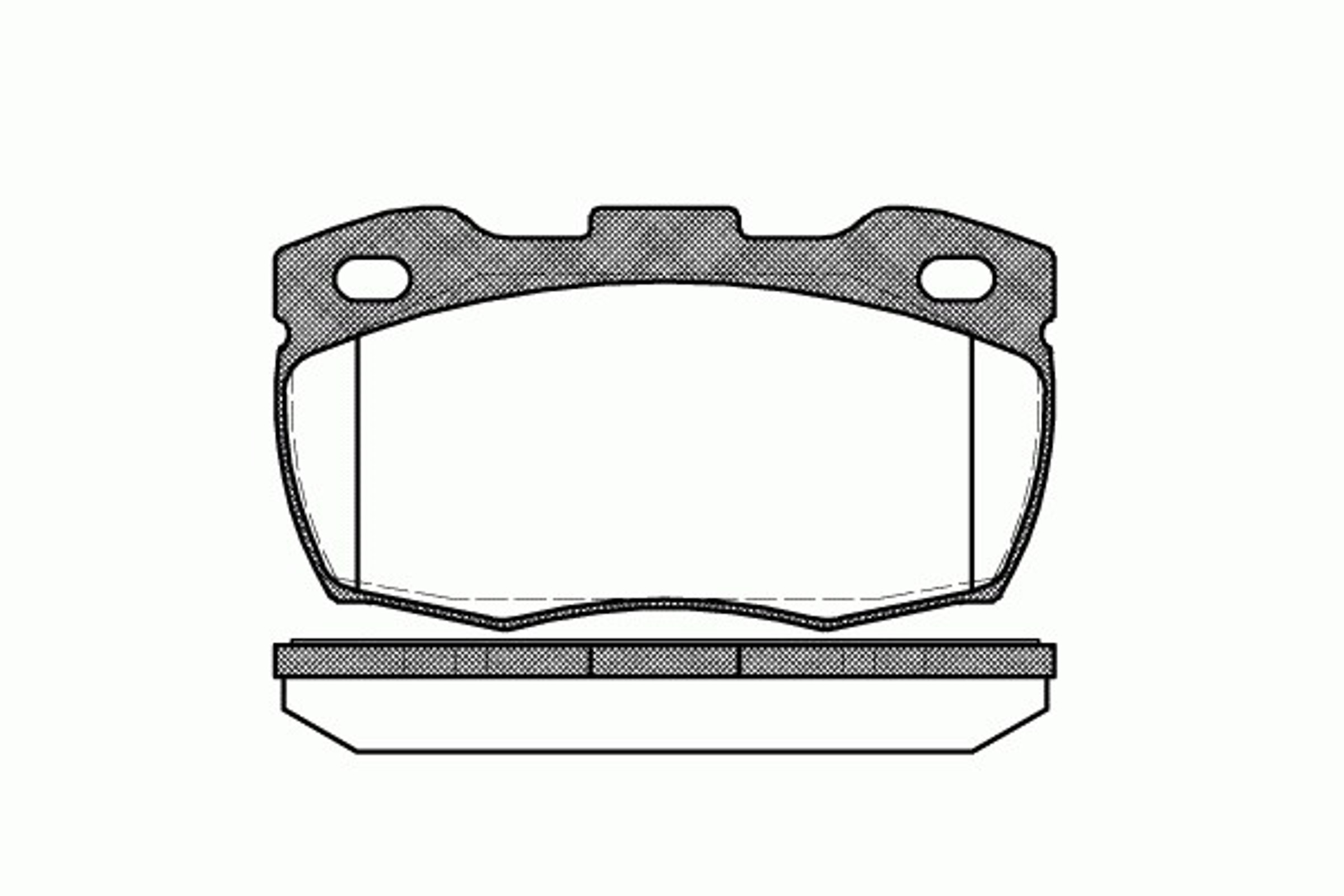 Колодки тормозные дисковые REMSA 0266.10