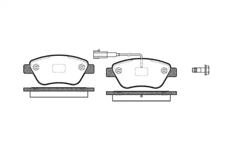 Комплект тормозных колодок дискового тормоз REMSA 0858.11
