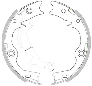 Барабанная тормозная колодка стояночного тормоз REMSA 4252.00
