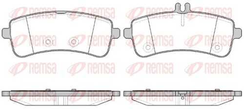 Колодки дисковые задние mb w222/с REMSA 1594.00