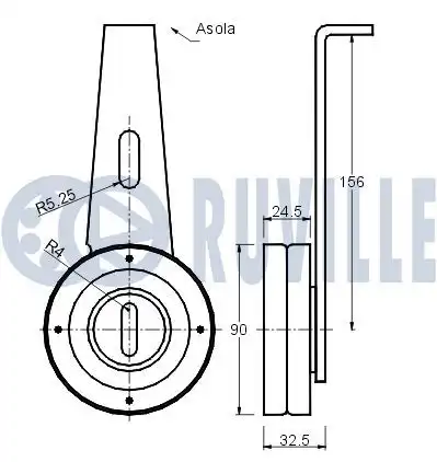 Ролик грм RUVILLE 540810