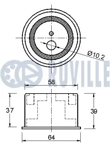 Ролик грм RUVILLE 540851