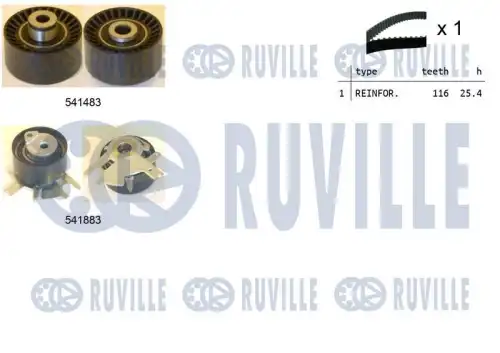 Ремкомплект привода грм RUVILLE 550296