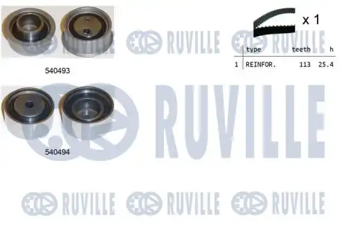 Ремкомплект привода грм RUVILLE 550359