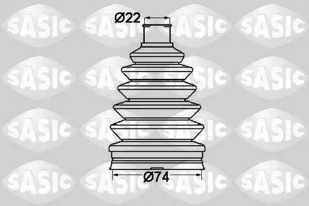 Комплект пыльника приводного вала SASIC 1904008