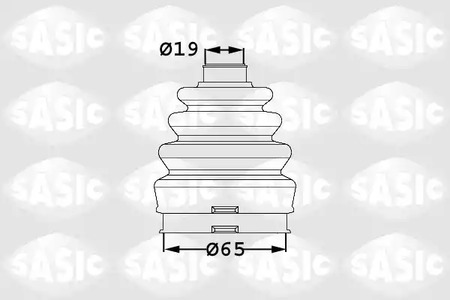 Комплект пыльника приводного вала SASIC 1906007
