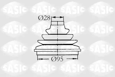 Комплект пыльника приводного вал SASIC 2933003