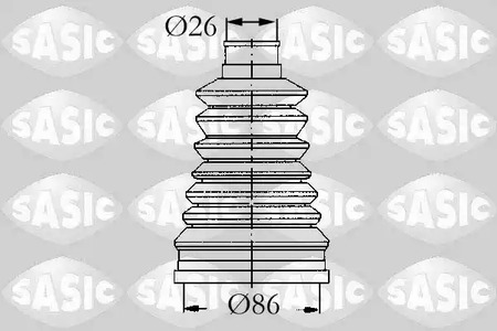 Комплект пыльника приводного вал SASIC 4003440