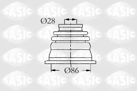 Комплект пыльника приводного вала SASIC 4003464