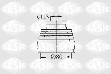 Комплект пыльника приводного вал SASIC 9004630