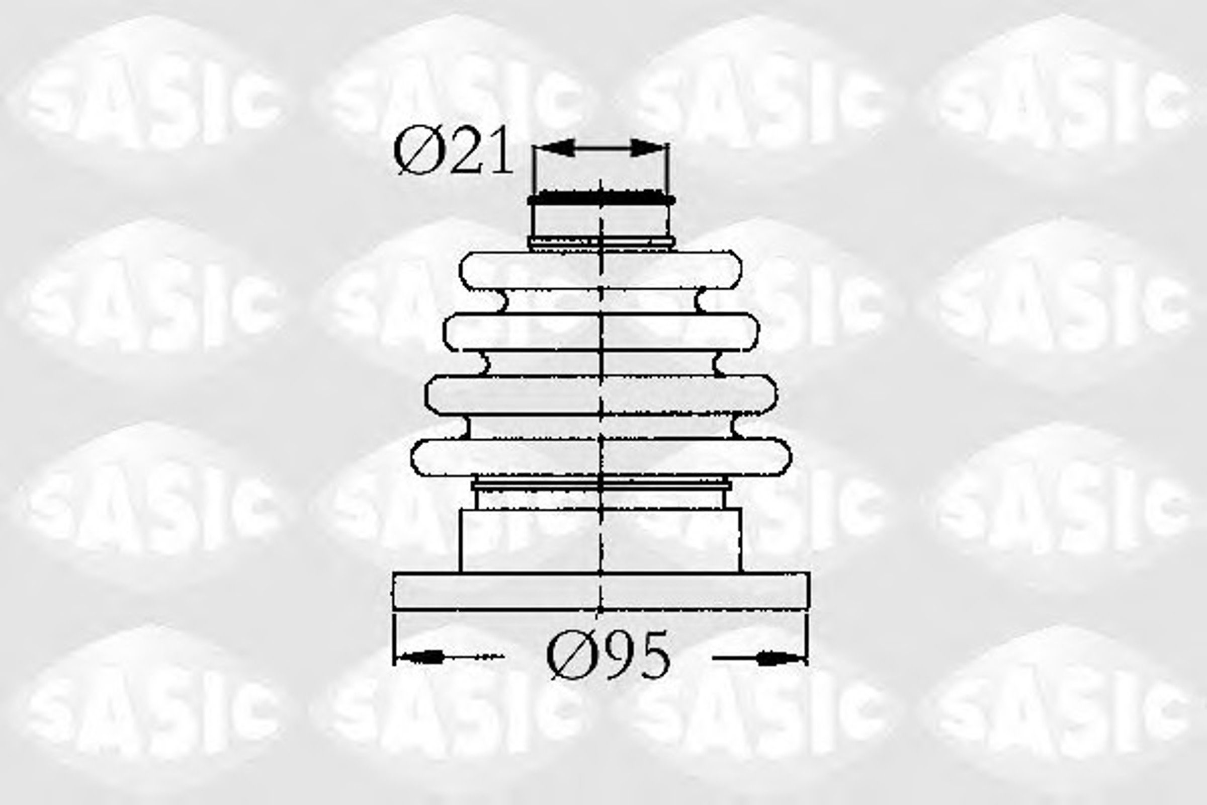 Пыльник шруса SASIC 9004603