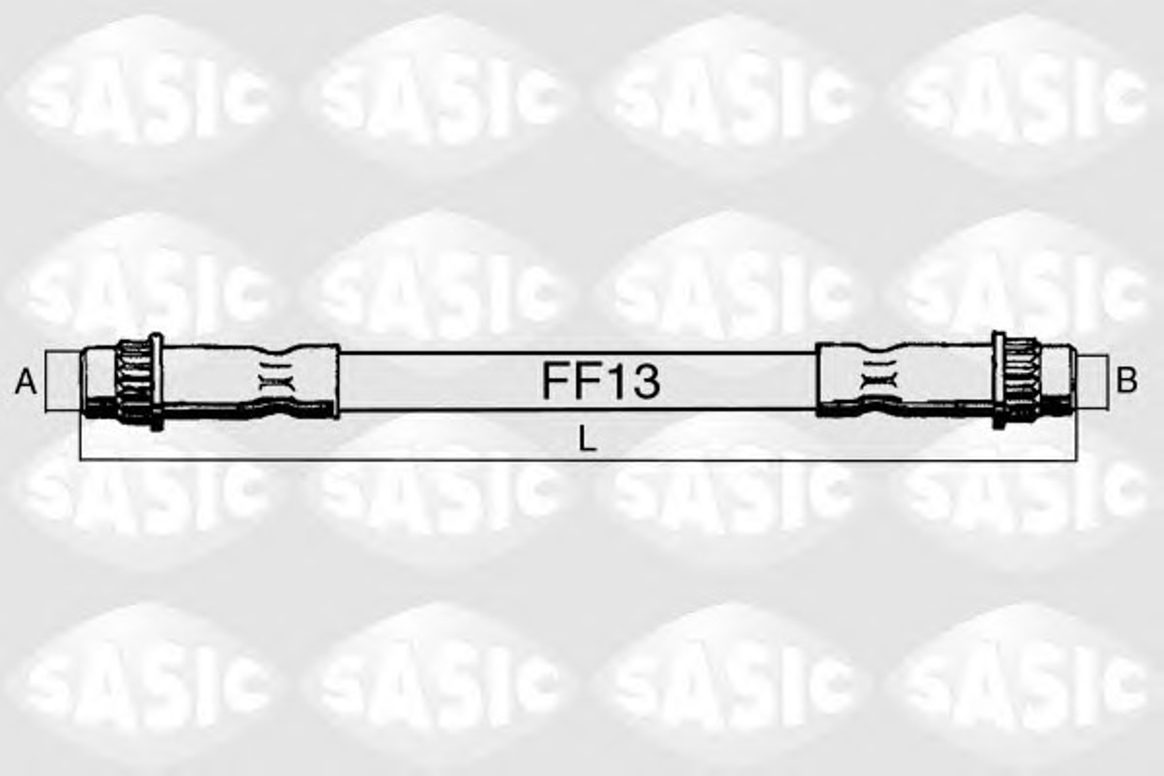 Шланг тормозной SASIC SBH4066