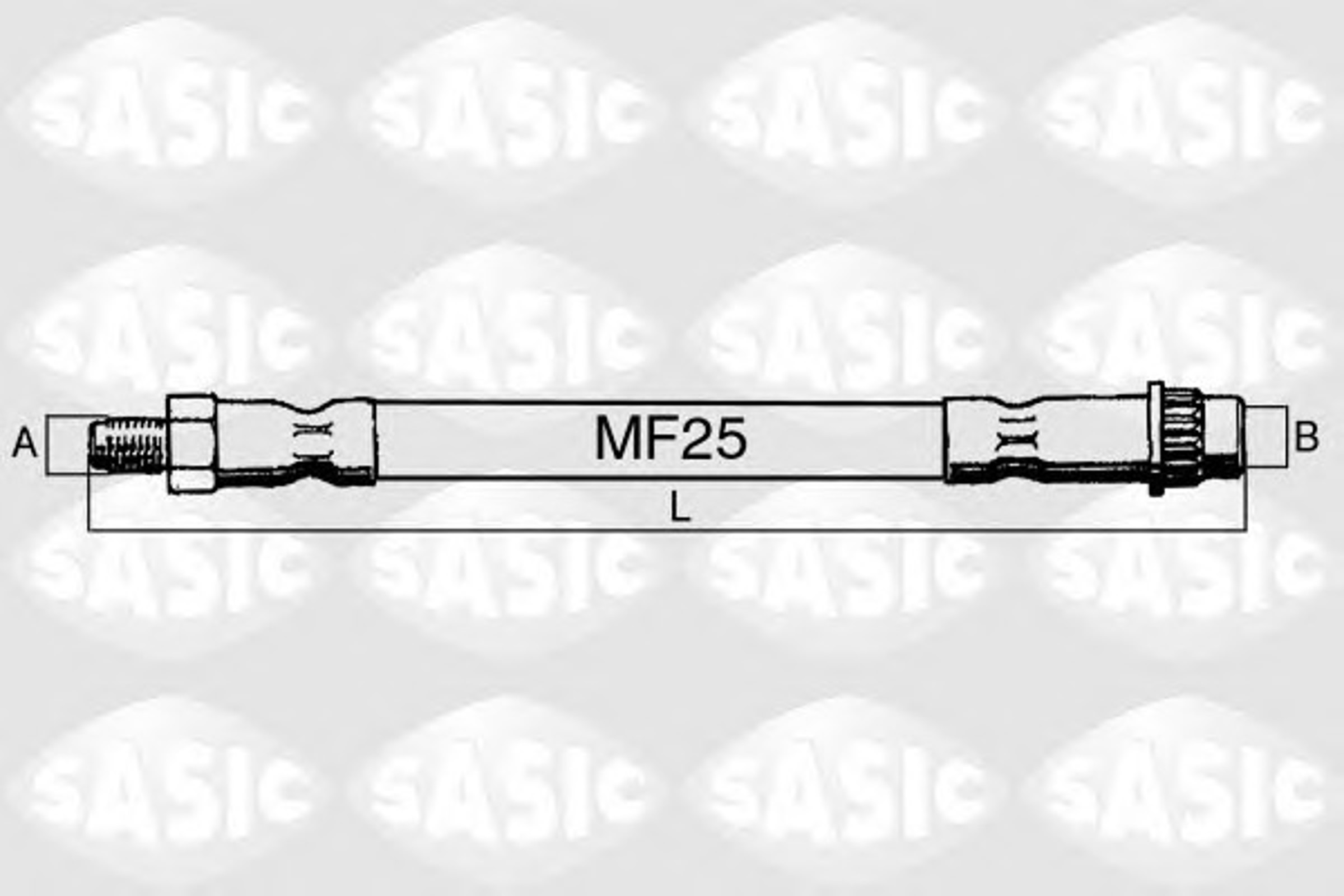 Шланг тормозной SASIC SBH4095