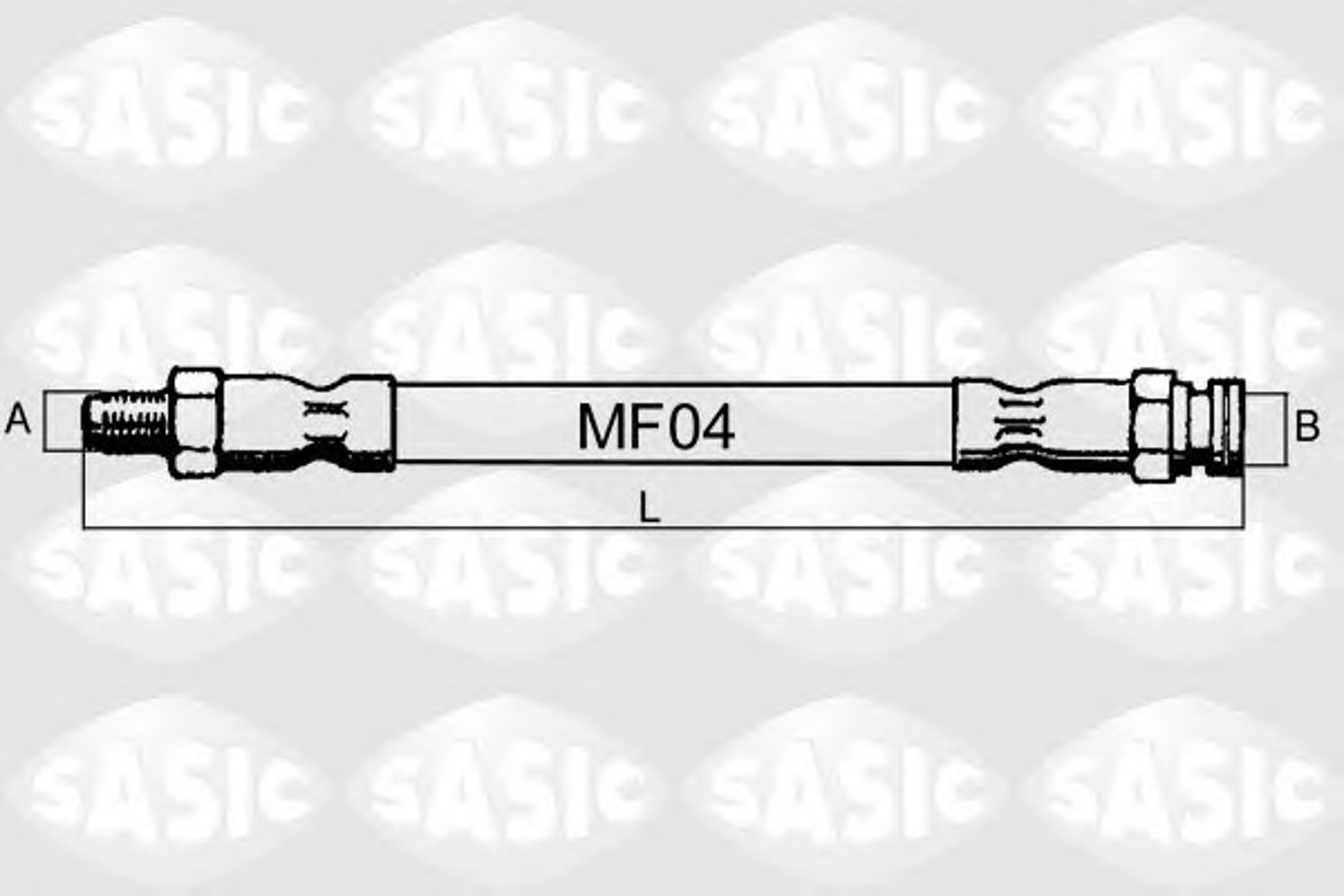 Шланг тормозной SASIC SBH6312