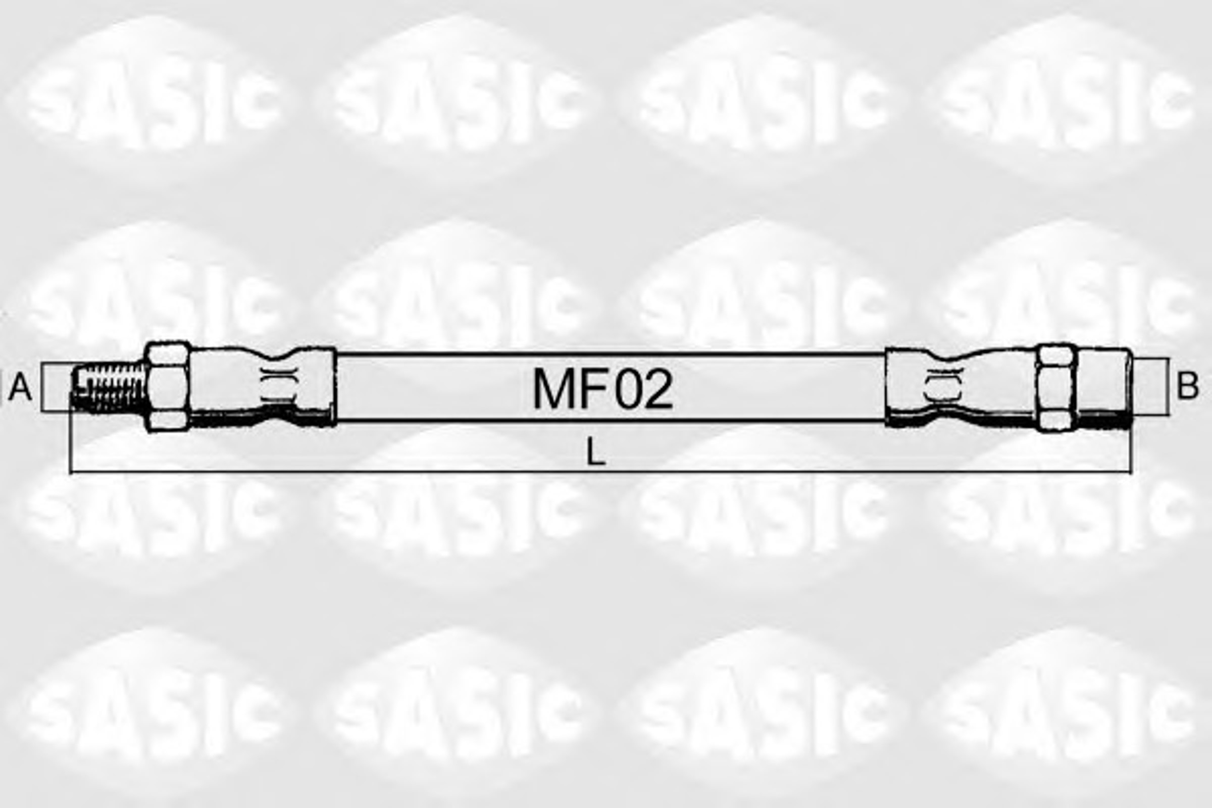 Шланг тормозной SASIC SBH6358