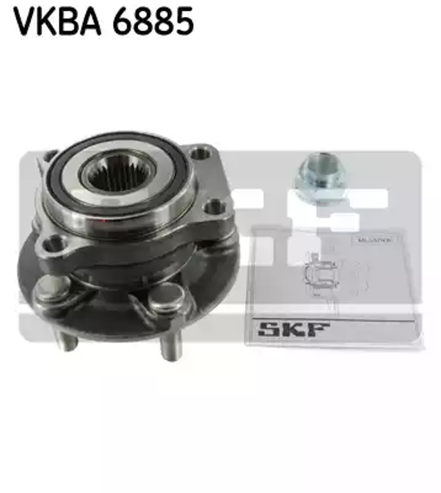 Ступица в сборе с подшипником SKF VKBA6885