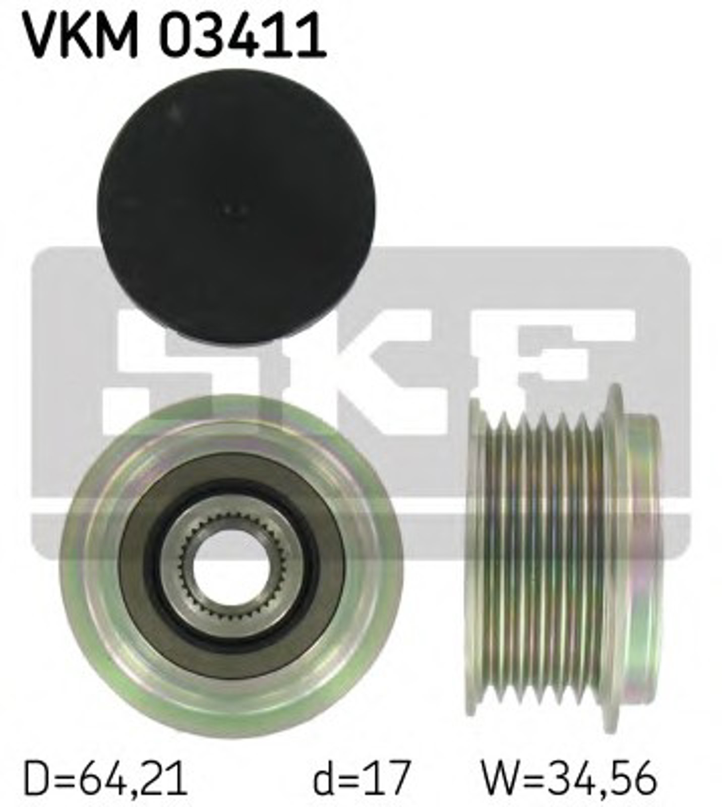 Обгонный шкив генератора SKF VKM03411