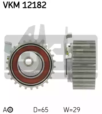 Натяжной ролик ременьа грм SKF VKM12182