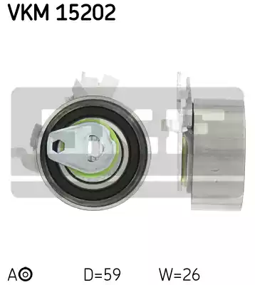 Натяжной ролик ременьа грм SKF VKM15202
