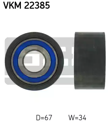 Ролик зубчатого ремня SKF VKM22385