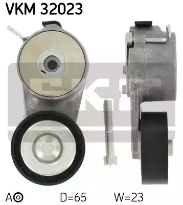 Ролик натяжной поликлинового ремня SKF VKM32023