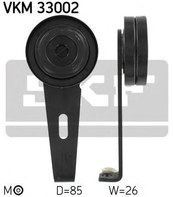 Натяжной ролик поликлинового ремня SKF VKM33002