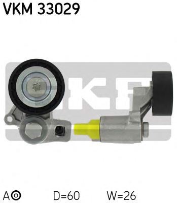 Натяжной ролик поликлинового ремня SKF VKM33029