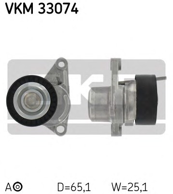 Натяжной ролик поликлинового ремня SKF VKM33074