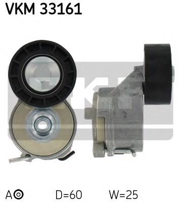 Натяжной ролик поликлинового ремня SKF VKM33161