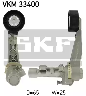Натяжной ролик поликлинового ремня SKF VKM33400