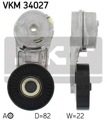 Натяжной ролик поликлинового ремня SKF VKM34027