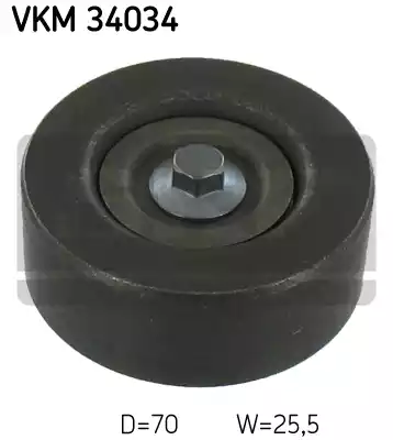 Ролик поликлинового ремня SKF VKM34034