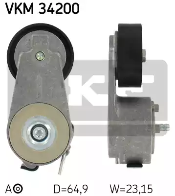 Ролик приводного ремня SKF VKM34200
