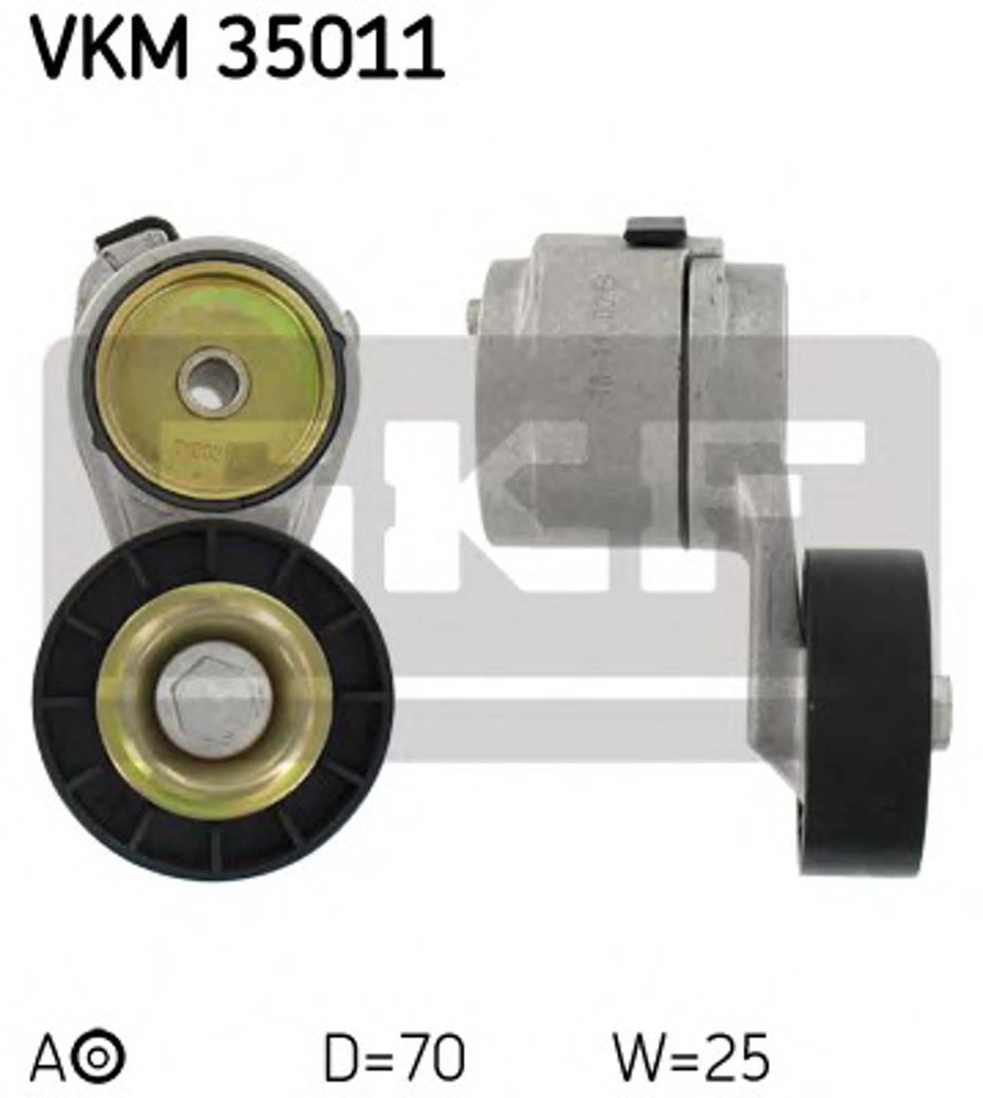 Ролик натяжителя ручейкового ремня SKF VKM35011