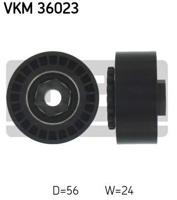 Натяжной ролик поликлинового ремня SKF VKM36023