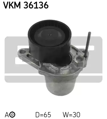 Натяжной ролик поликлинового ремня SKF VKM36136