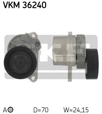 Натяжной ролик поликлинового ремня SKF VKM36240